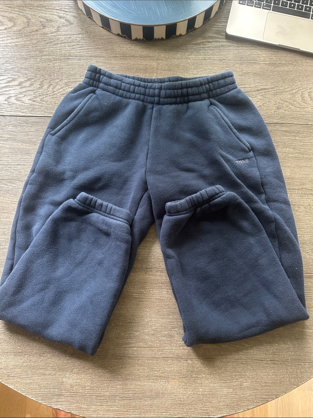 Aritzia Navy Fleece Joggers